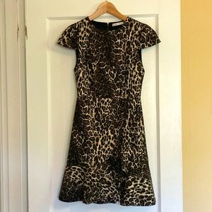 Alice + Olivia Kirby Ruffle Short Sleeve Dress